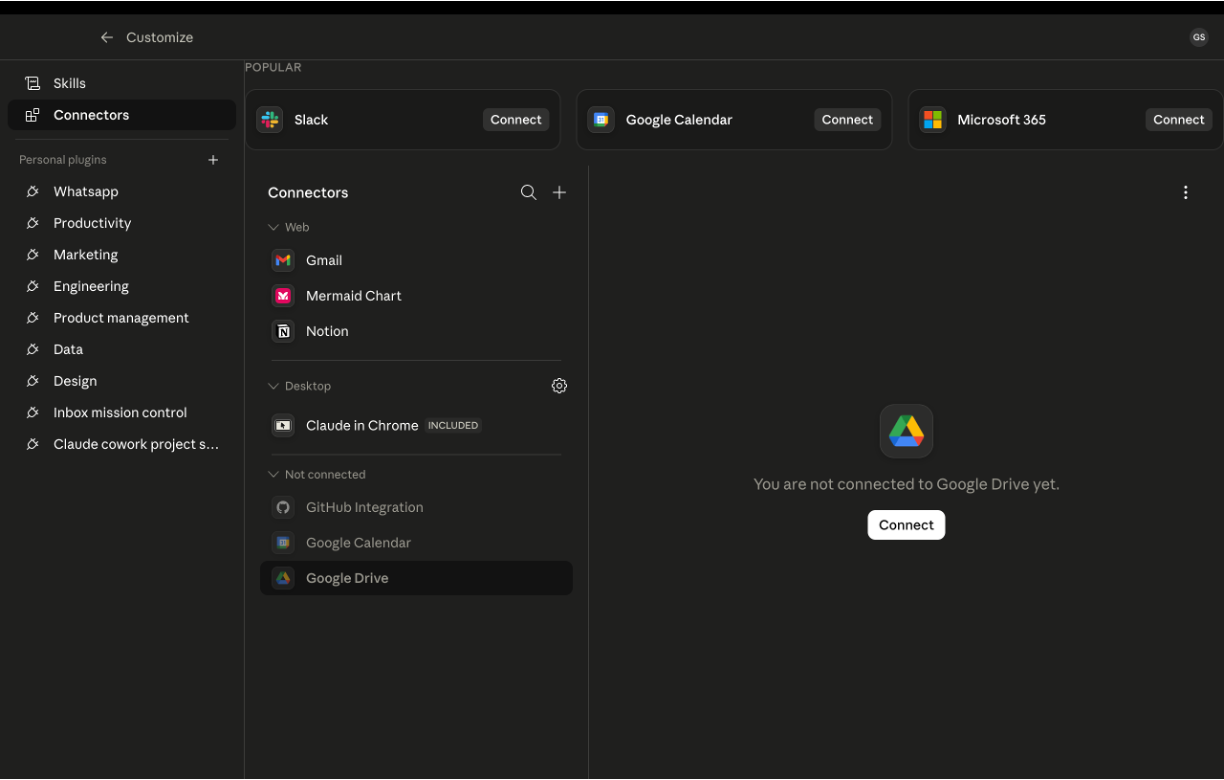 Pick Google Drive and Connect