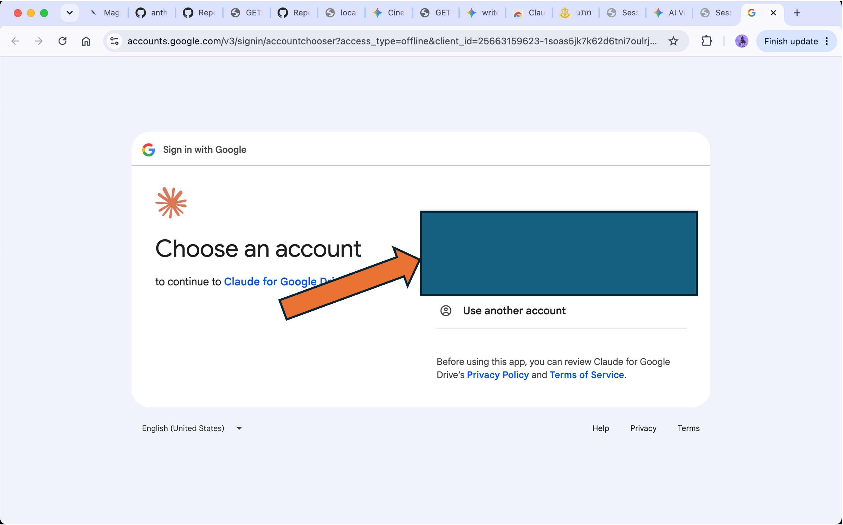 Choose an account