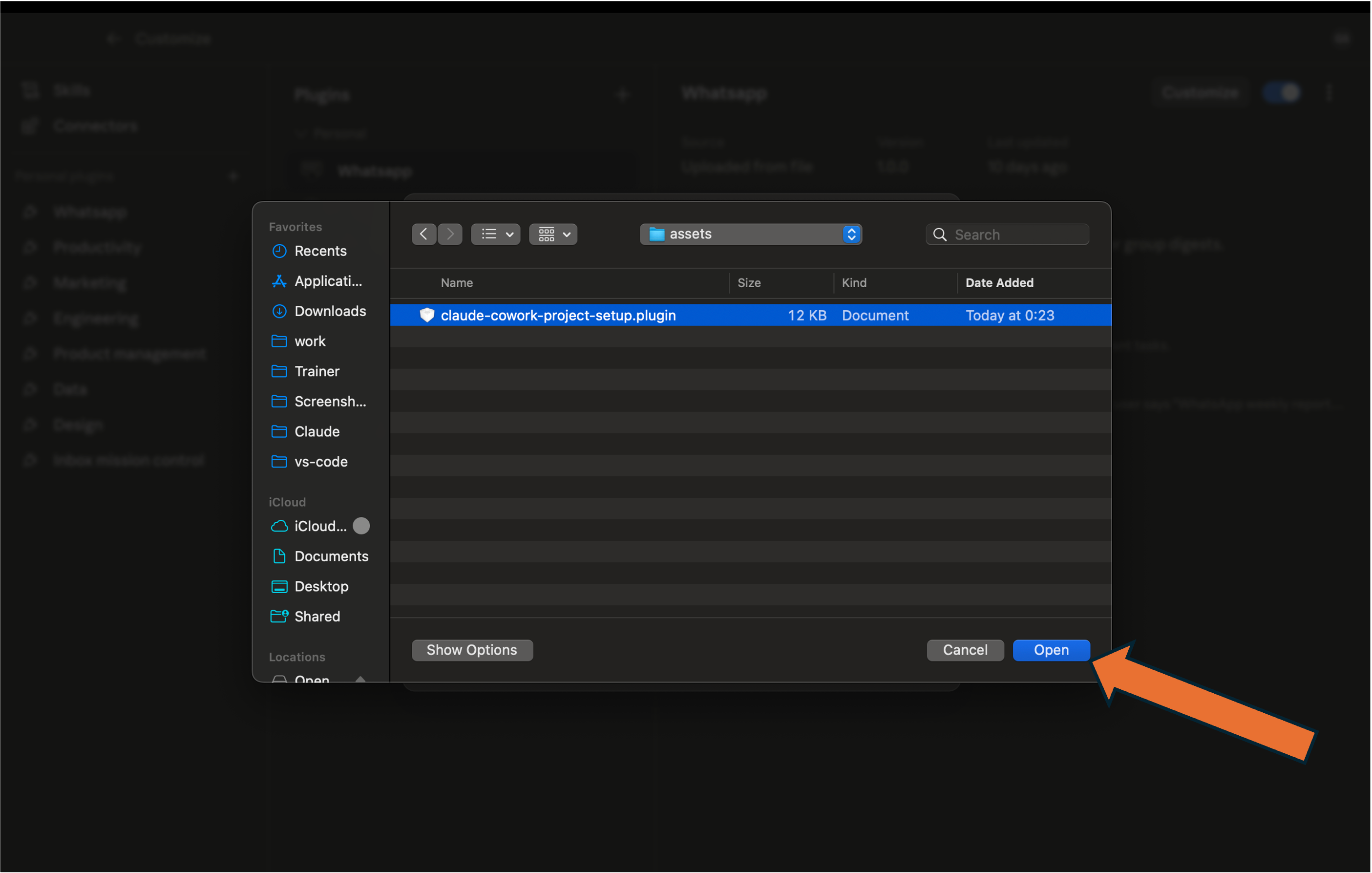 Upload the plugin — step 3